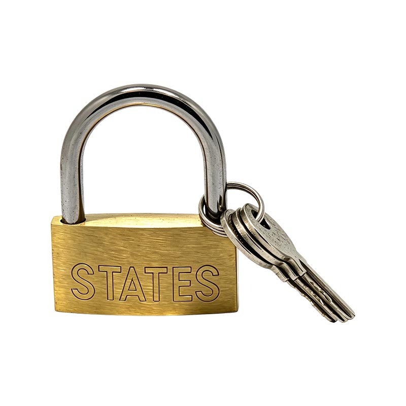 États Cadenas en laiton fin