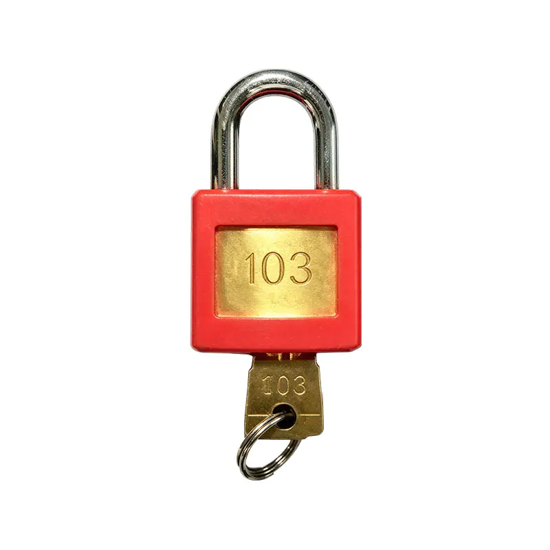 Cadenas anti-feu en laiton à manchon en silicone rouge