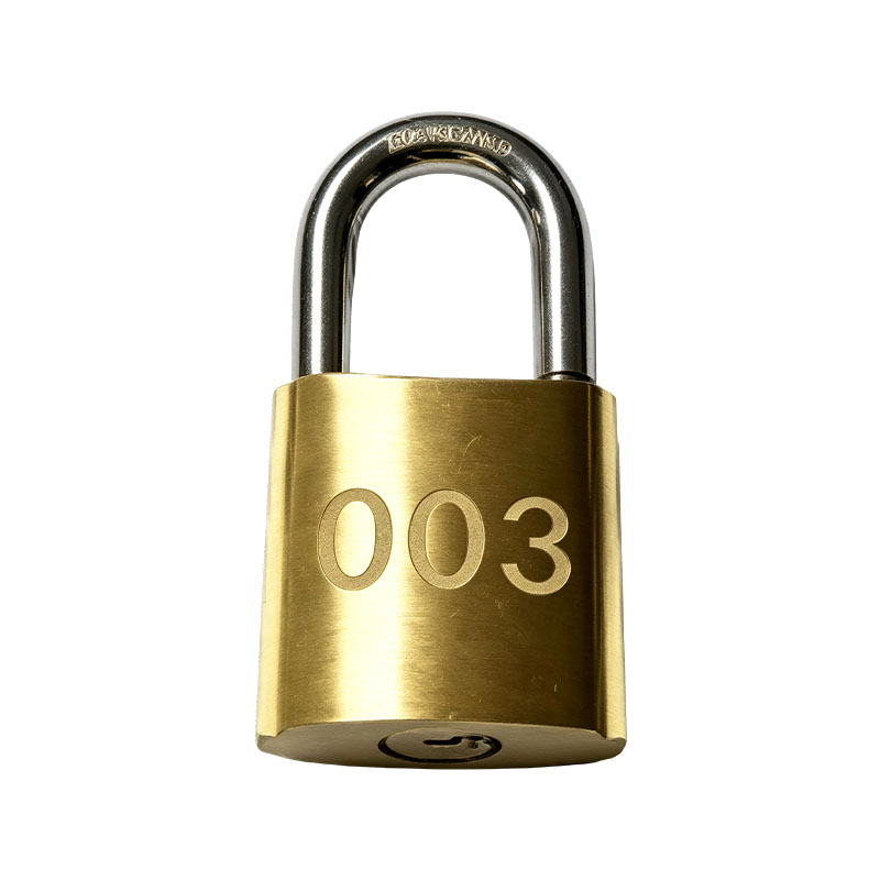 Cadenas de sécurité incendie à anse standard en laiton massif (n° 003, certifié AS4428.17)
